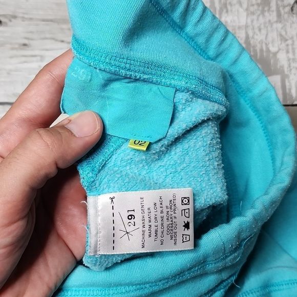 291 Venice teal together peace y2k bootcur flare sweatpants - Picture 2 of 8